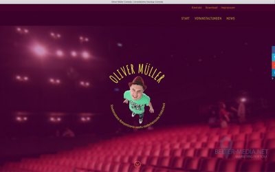 Oliver Müller Comedy mit neuer Homepage